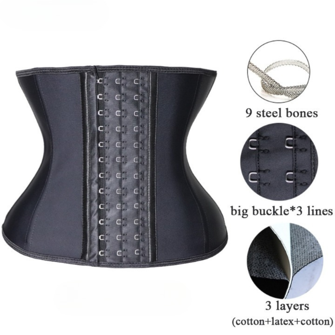 Lighteme CORE WAIST TRAINER SCHWARZ - Sanduhr-Body-Shaper-Unterwäsche