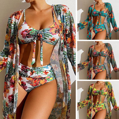 Lighteme 3-teiliger Bikini mit Überzug