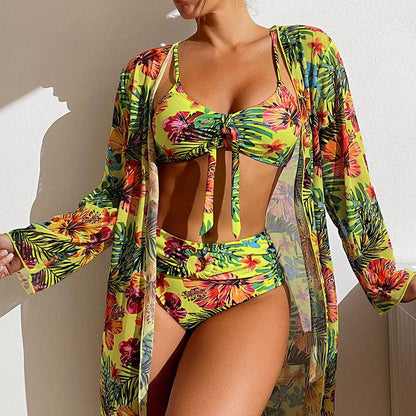 Lighteme 3-teiliger Bikini mit Überzug