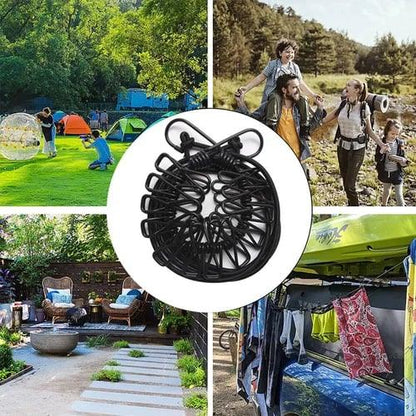 Tragbare Wäscheleine von Lighteme für Camping (2 STK)