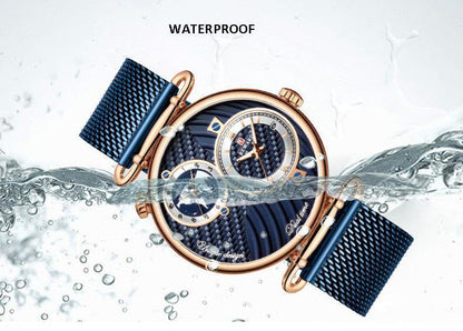Lighteme Luxury Waterproof Multi Time Zone Watch For Men (5 colors)