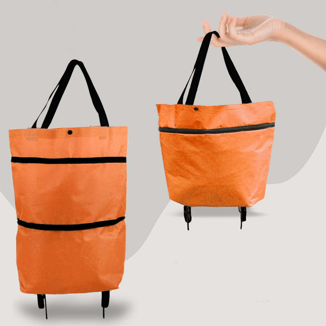 Lighteme Shopping Cart - 2 in 1 foldable shopping trolley carrier bag