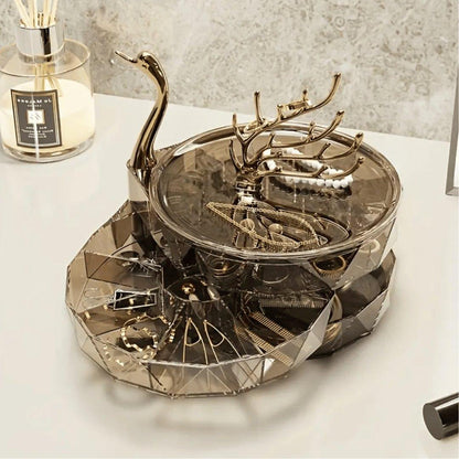 Lighteme Schmuckaufbewahrungsbox in Schwanenform – Ordnen Sie Ihren Schmuck mit Stil!