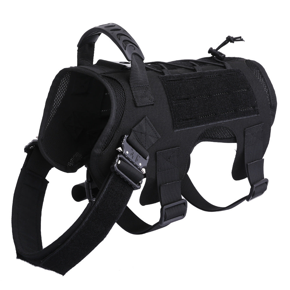 Lighteme Nylon Tactical Service Dog Harness Heavy Duty Dog Training No Pull Dog Harness Clearance