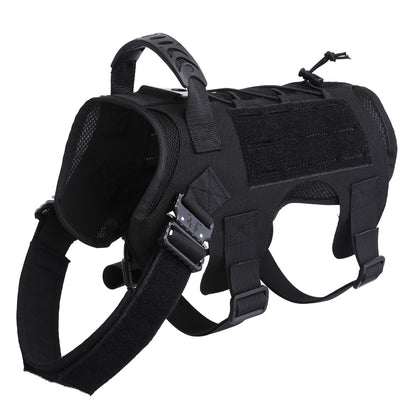 Lighteme Nylon Tactical Service Dog Harness Heavy Duty Dog Training No Pull Dog Harness Clearance