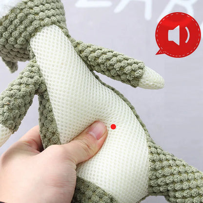 Lighteme Kauspielzeug für Welpen aus Plüsch mit Cartoon-Motiv und Quietscher für kleine Hunde