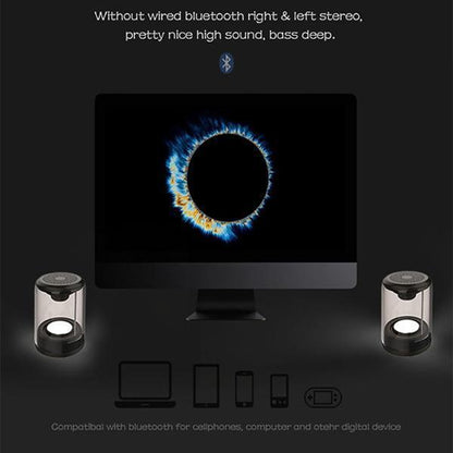 Enceinte Bluetooth magnétique Lighteme transparente (2 couleurs)