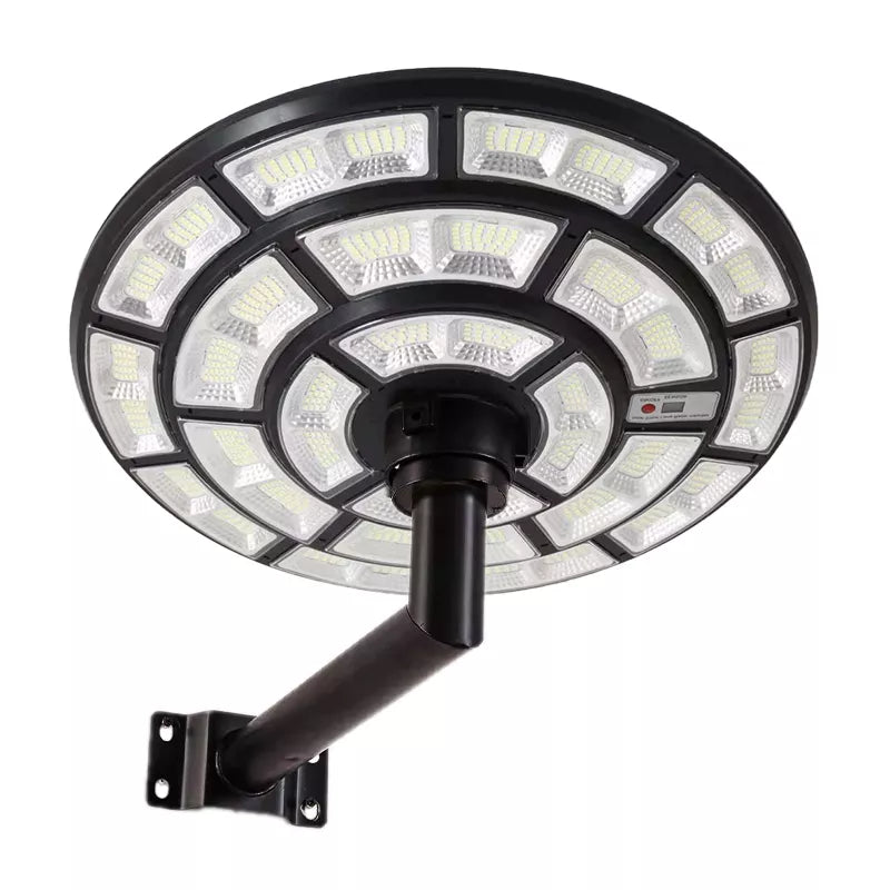 Lighteme 2500W Solar Outdoor Light UFO Garden Pole And Wall Street Lights For Home, Yard, Farmhouses with Remote
