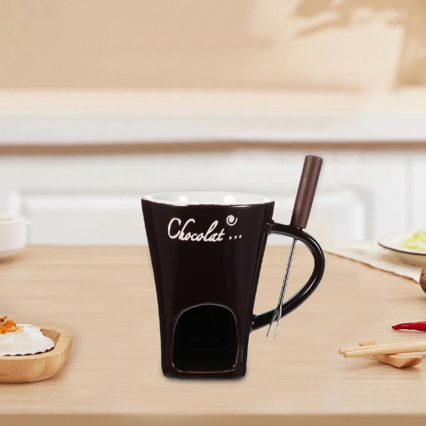 Tasse à fondue multifonctionnelle Lighteme | Parfait pour le chocolat, le fromage, les bougies faites maison et plus encore