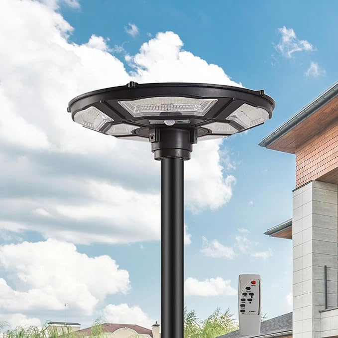 Lighteme 1500W Solar UFO Motion Sensor All in one Solar Garden Street Light With Remote Control