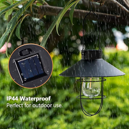 Lighteme Hanging Solar Lantern with Shepherd Hook 31 Inch