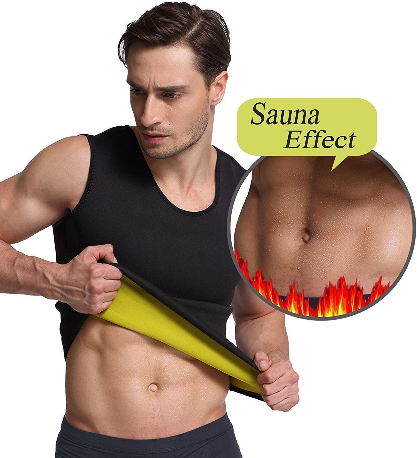 Lighteme Herren-Saunaweste zur Taillenformung ~ Verbrennen Sie Bauchfett!