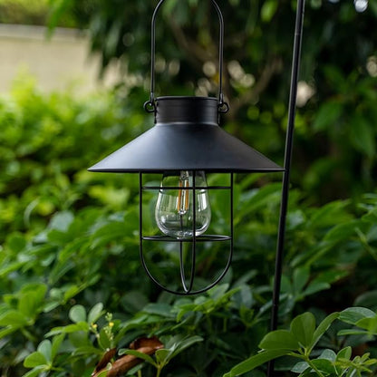 Lighteme Hanging Solar Lantern with Shepherd Hook 31 Inch