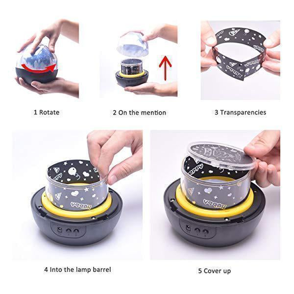 Lighteme Fantasy Dazzle Color Rotating Projection Lamp