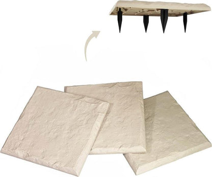 Lighteme 2-Pack Decorative Garden Stepping Stones Set