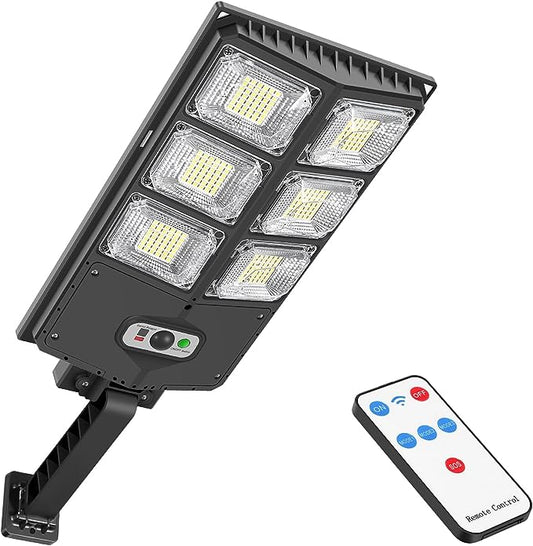 Lighteme 150W Solar Lights, 3 Modes Led Solar Wall Light Motion Sensor with Remote Control, 8000LM