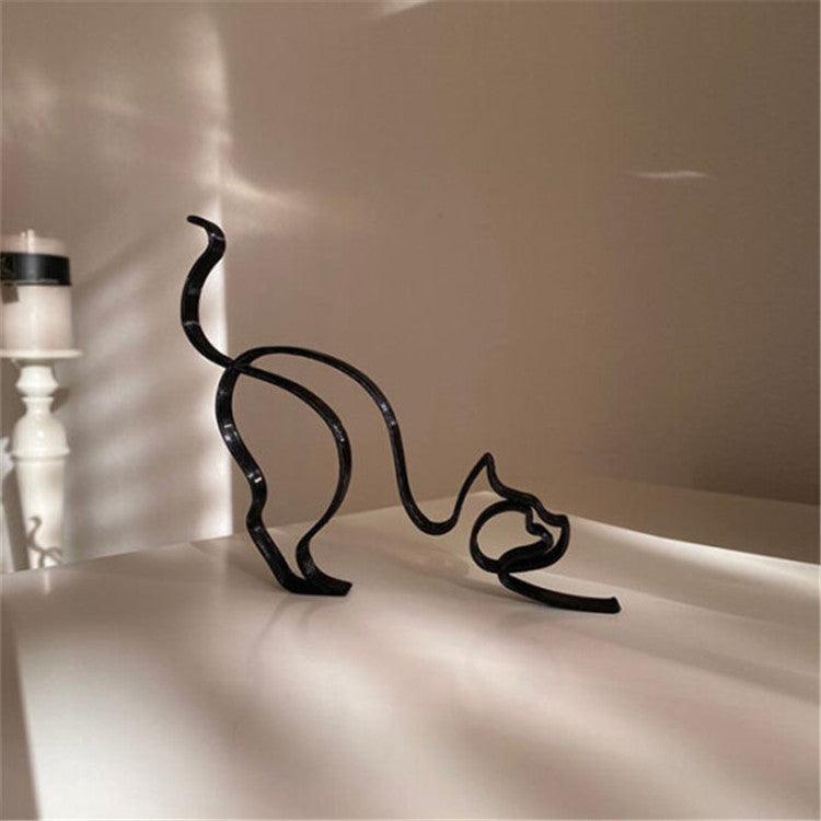 Lighteme Hunde- und Katzenskulpturen aus Metall 