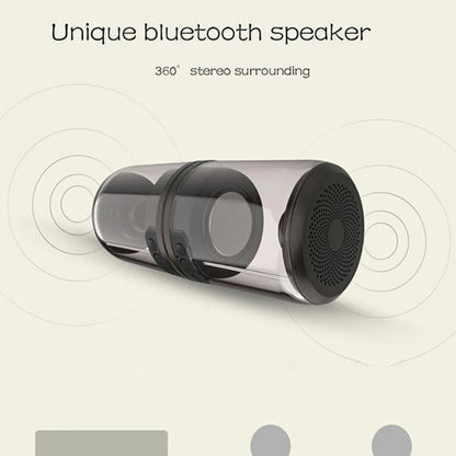 Enceinte Bluetooth magnétique Lighteme transparente (2 couleurs)