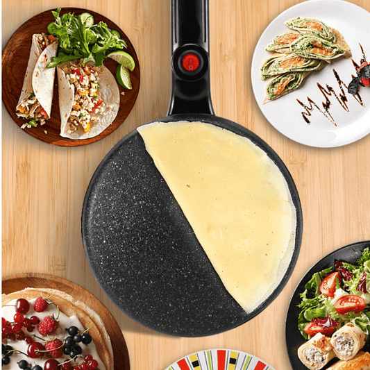 Crêpière magique Lighteme + bol et fouet à œufs GRATUITS