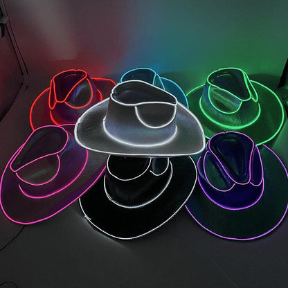 Chapeau de fête de cow-boy à LED Lighteme Lokahat 