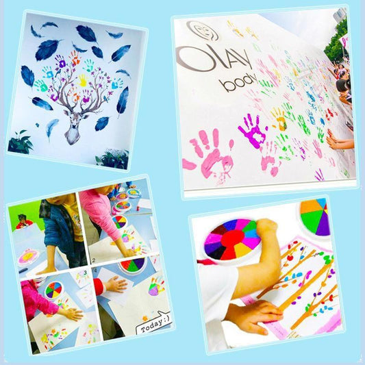 Coffret de peinture au doigt amusant Lighteme