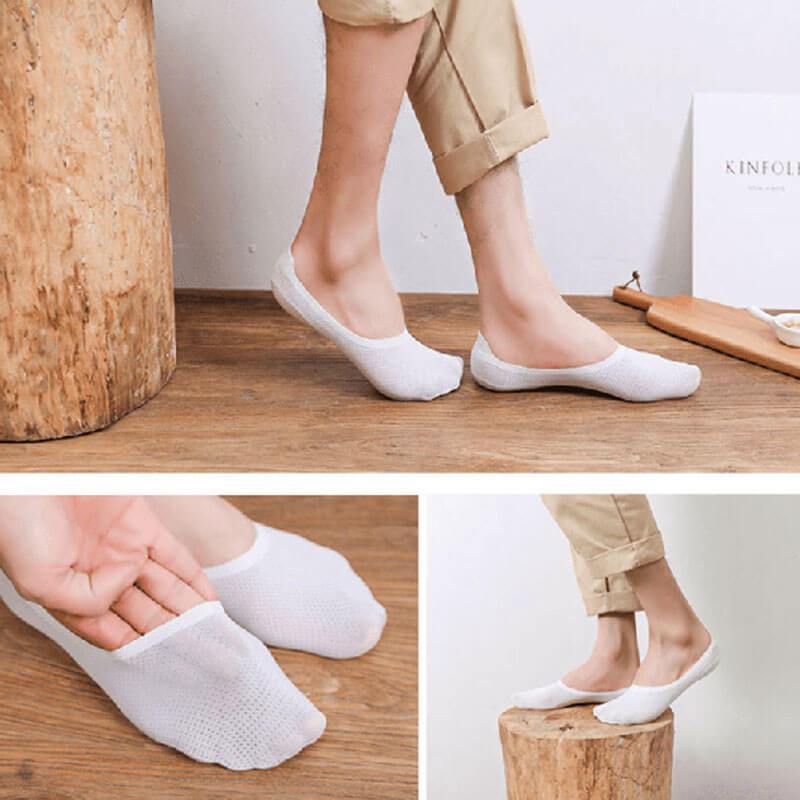 Chaussettes confortables et respirantes en soie glacée Lighteme (lot de 4) (5 couleurs)
