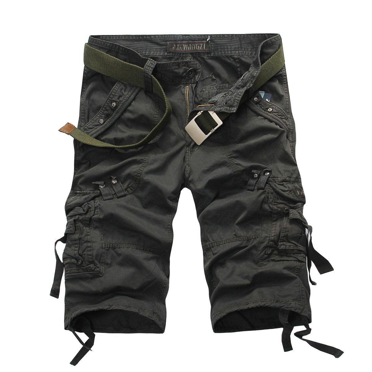 Ihrtrade - Washed Soft Cotton Cloth Men Cargo Tactical Shorts Plus Size (5 Colors),USB C Charger