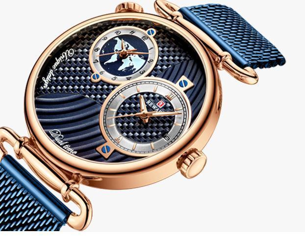 Lighteme Luxury Waterproof Multi Time Zone Watch For Men (5 colors)