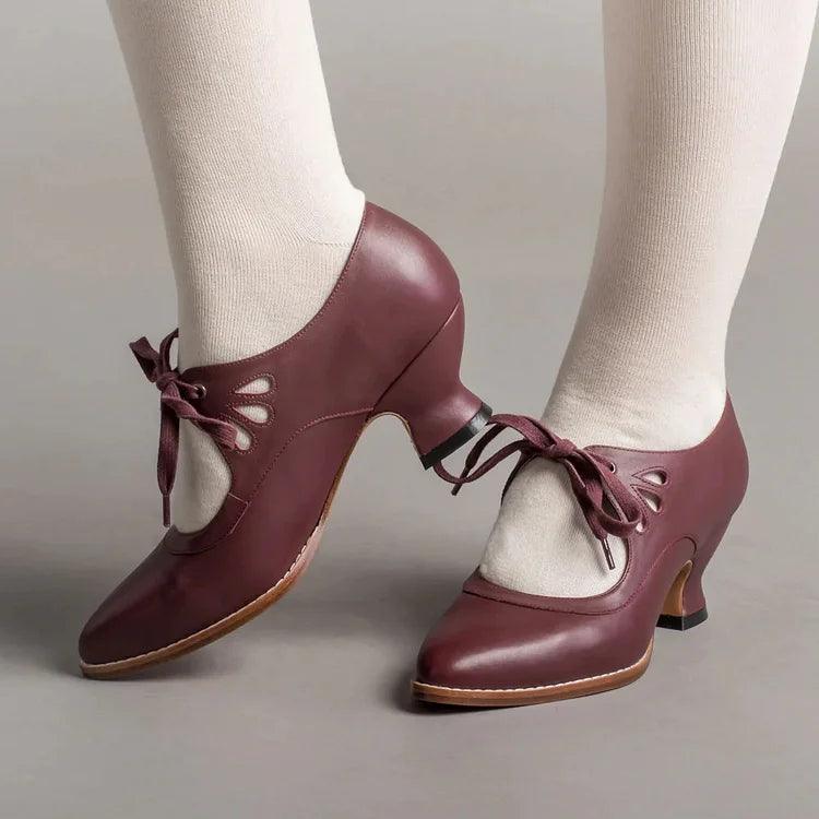 Chaussures orthopédiques à talons hauts en cuir Lighteme pour femmes