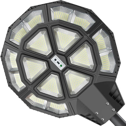 Lighteme 2500W Large Solar Street Lights Outdoor - Commercial Grade Solar Powered Street Light 120000LM with Remote