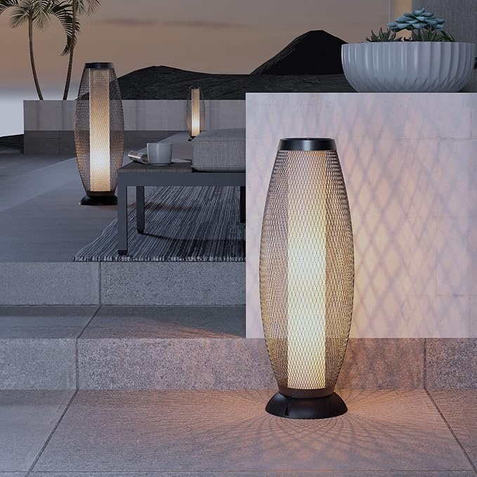 Lighteme 28’ Outdoor Solar Floor Lamp with 2 Lighting Modes
