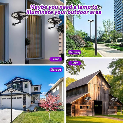 Lighteme 1500W Solar UFO Motion Sensor All in one Solar Garden Street Light With Remote Control