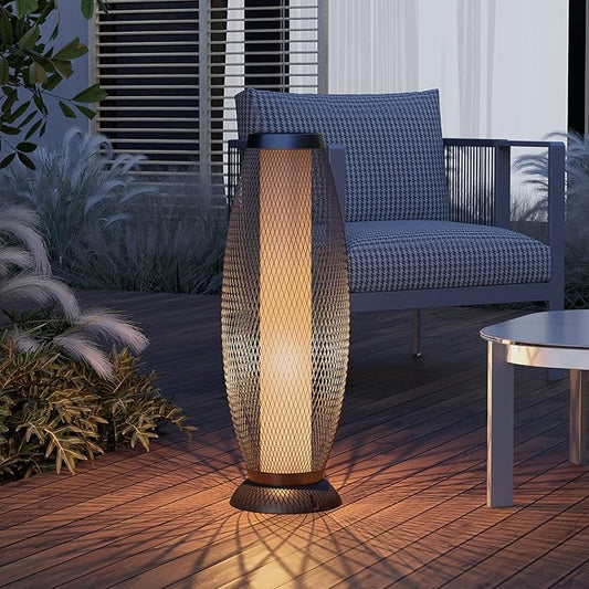 Lighteme 28’ Outdoor Solar Floor Lamp with 2 Lighting Modes