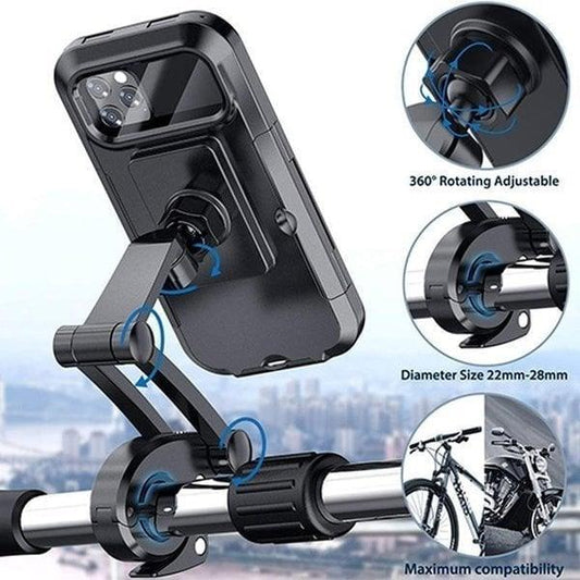 Lighteme wasserdichte Fahrrad- und Motorrad-Telefonhalterung