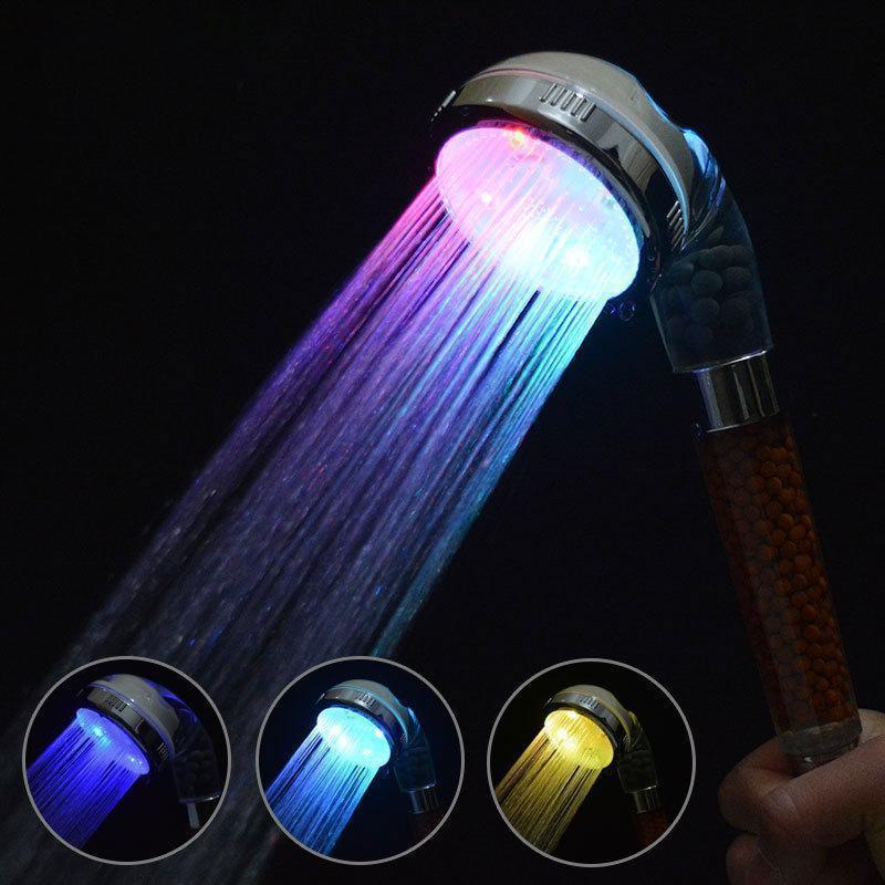 Pommeau de douche haute pression Lighteme 3 modes (7 couleurs)