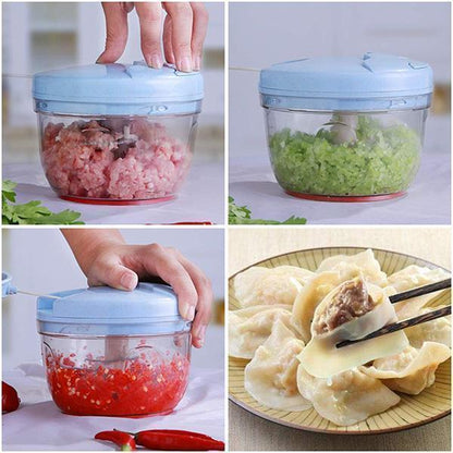 Lighteme Manual Pull Rope Vegetable Garlic Cutter
