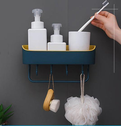 Lighteme Adhesive Bathroom Shelf Storage Organizer (4 colors & 2 types)