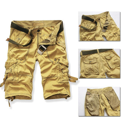 Ihrtrade - Washed Soft Cotton Cloth Men Cargo Tactical Shorts Plus Size (5 Colors),USB C Charger