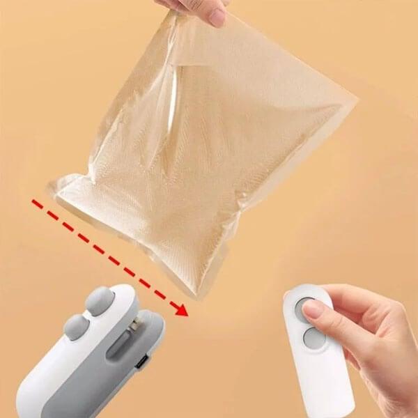 Lighteme Mini-Beutelverschließer, tragbares 2-in-1-Werkzeug