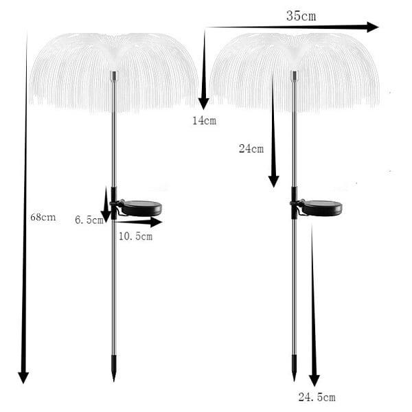 Lighteme Solar Garden Quallenlichter mit Farbwechsel | 1 KAUFEN, 1 GRATIS ERHALTEN (2 STK.)