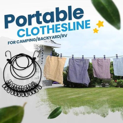 Tragbare Wäscheleine von Lighteme für Camping (2 STK)
