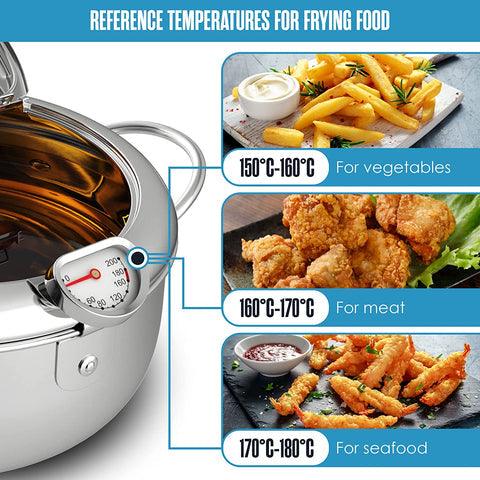 Lighteme Frittiertopf mit Präzisionsthermometer