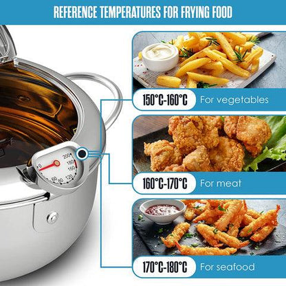 Lighteme Frittiertopf mit Präzisionsthermometer