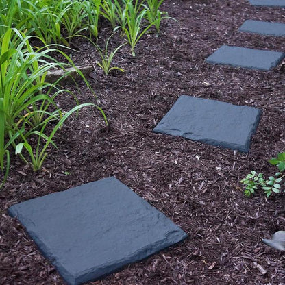 Lighteme 2-Pack Decorative Garden Stepping Stones Set