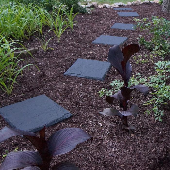 Lighteme 2-Pack Decorative Garden Stepping Stones Set