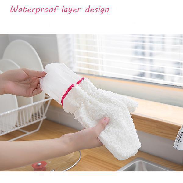 Lighteme Bamboo Fiber Dishwashing Gloves