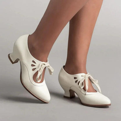 Chaussures orthopédiques à talons hauts en cuir Lighteme pour femmes