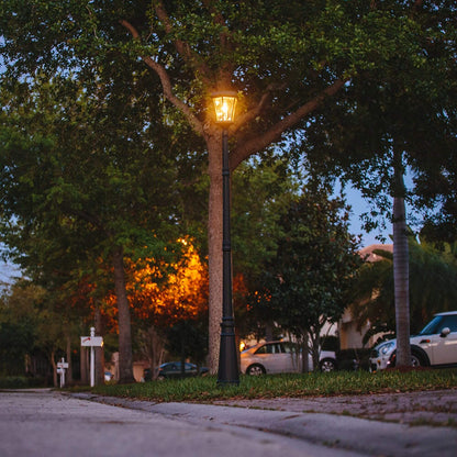 Lighteme Solar Lamp Post Lights - Bulb Solar Lamp - Mounts 3 ways