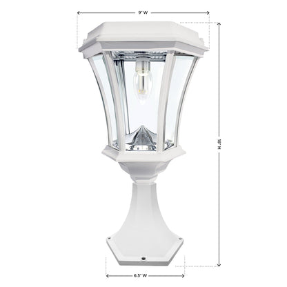 Lighteme White Solar Lamp Post Lights - Bulb Solar Lamp