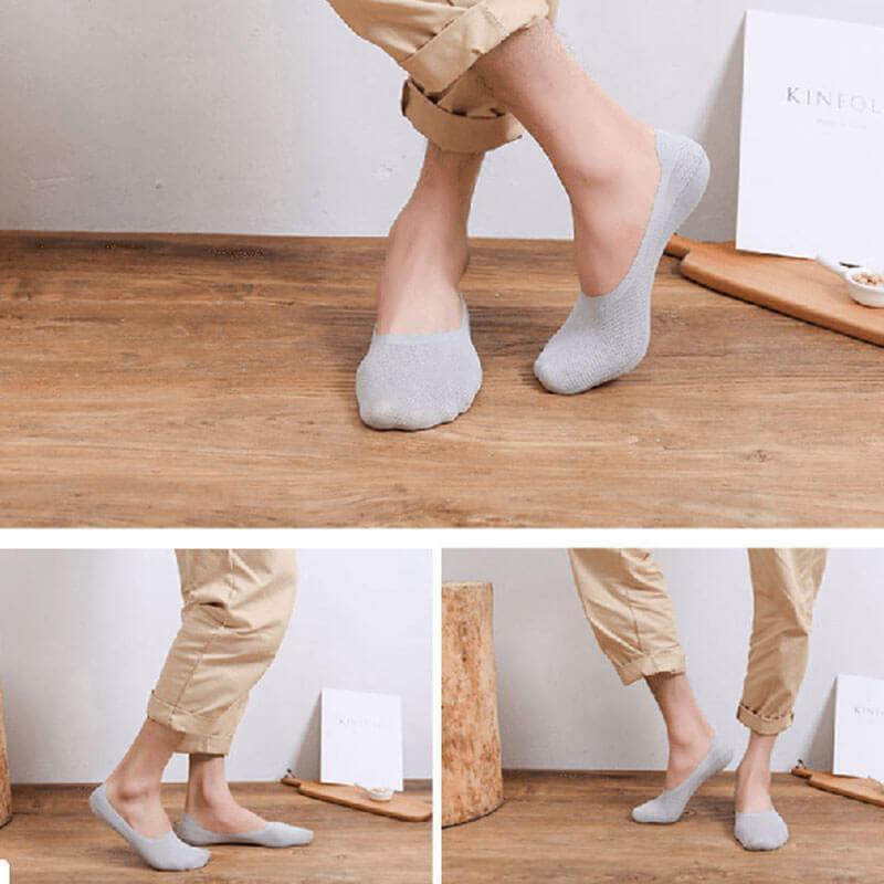 Chaussettes confortables et respirantes en soie glacée Lighteme (lot de 4) (5 couleurs)